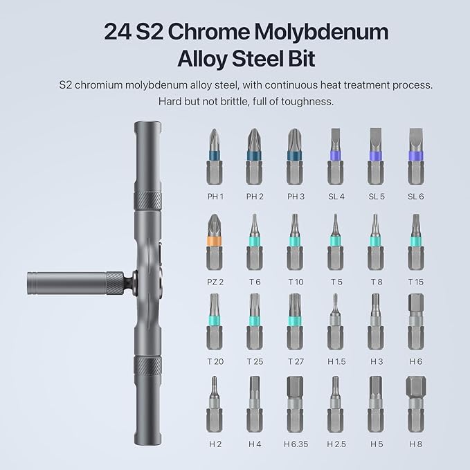 Magnetic Screwdriver Mini Set 24 in 1