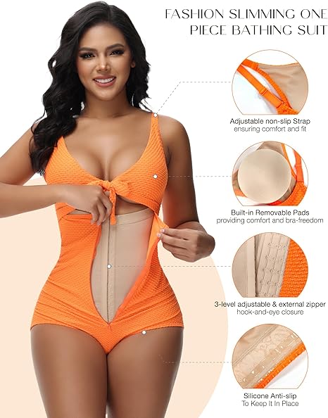 SHAPSHE Women's Tummy Control Swimsuit