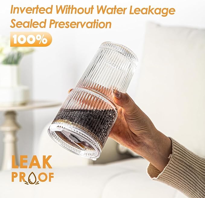 Ribbed Glass Tumblers