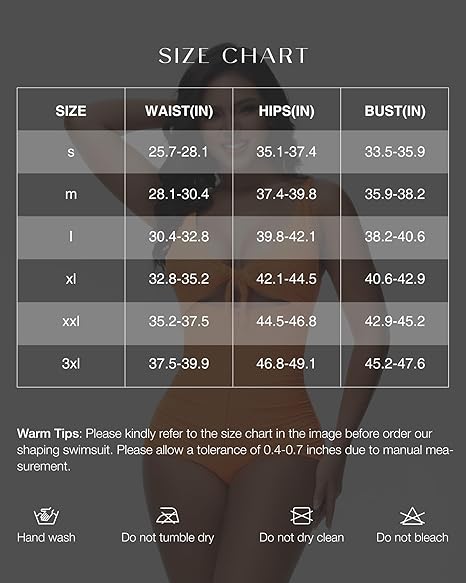 SHAPSHE Women's Tummy Control Swimsuit