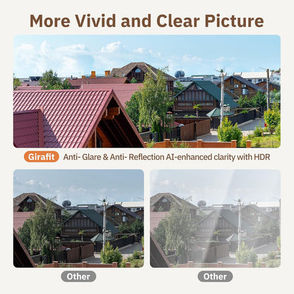 GIRAFIT 3MP 2K Window Camera,WiFi Indoor Cam